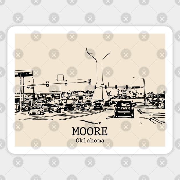 Moore - Oklahoma Magnet by Lakeric